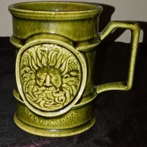 Vintage Holkam ENGLAND Pottery HEAD OF MEDUSA MUG